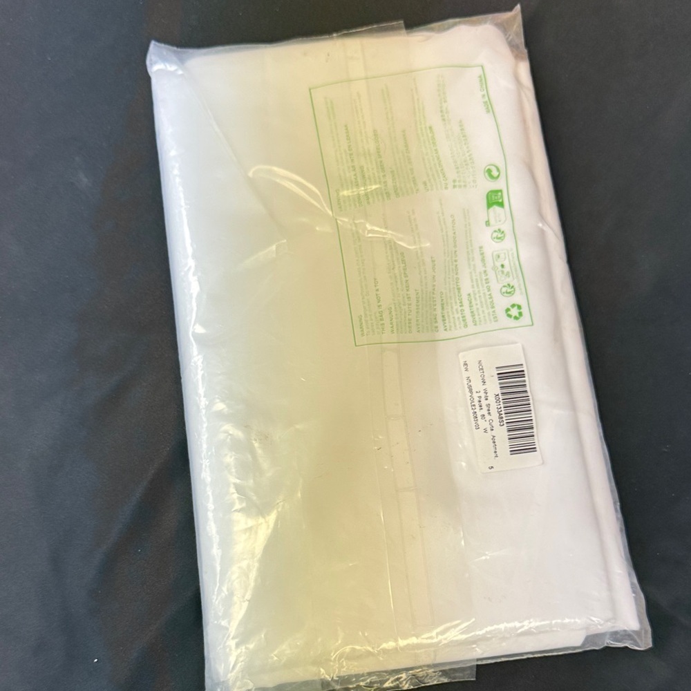 Nicetown white sheer curtains perfect apartment home Premium White curtains 60”